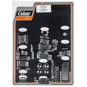 SHOW BIKE HARDWARE KIT (Acorn) Harley Evo Softail & Dyna Glide 1989-91 . . 7921 - Picture 1 of 2