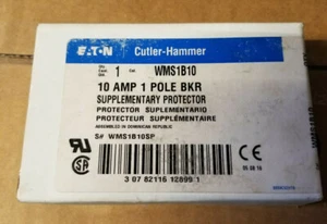 CUTLER HAMMER WMS1B10 10 AMP 1 POLE BREAKER **NEW IN BOX** - Picture 1 of 1