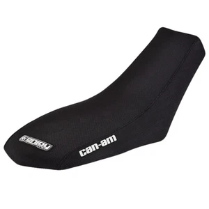 Can Am Ds 70 - 90 GRIPPER Seat Cover 2008 - 2022 ALL BLACK STD LOGO #259 - Picture 1 of 4