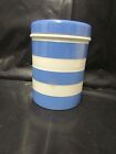 TG Green vintage cornishware green shield pot with lid