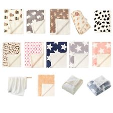 Blanket Thickened Flannel Fleece Swaddles Wrap Warm Quilts for Babies