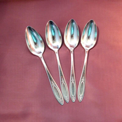 ADAM - FOUR TEASPOONS - Community Silver Plate  - Image 1 of 2