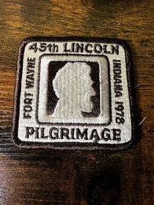 Vintage Boy Scout Fort Wayne 45th Lincoln Pilgrimage Indiana 1978 Patch BSA - Picture 1 of 5