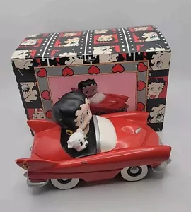 Betty Boop with Pudgy in Red Car STATUE Snack Dish Jewelry Holder No. 10625 - Picture 1 of 12