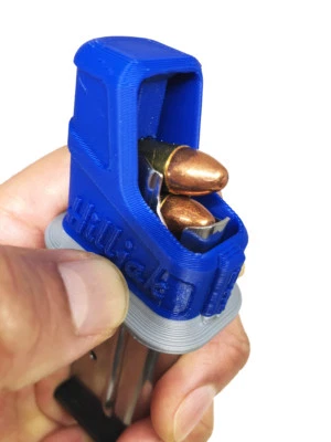 HILLJAK S&W M&P 9 Shield, Springfield XDS, XD-E 9mm Single-Stack Speed Loader QL9S NAVY