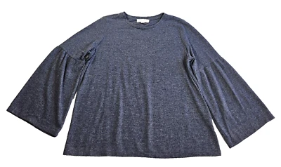 Suéter Pullover Michael Kors Manga Acampanada Para Mujer XL Gris Boho Bohemio Foto 1 de 4