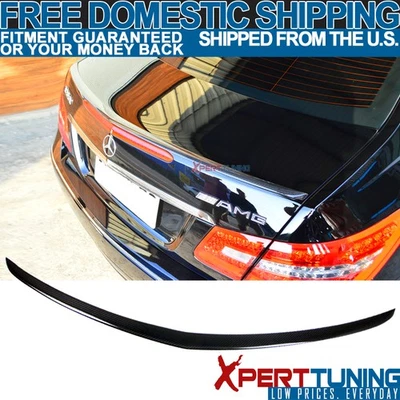 Fits 10-17 W207 C207 E Class 2Dr AMG Style Rear Trunk Spoiler CF - Carbon Fiber Foto 1 de 4
