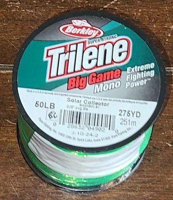 Línea de pesca Berkley Trilene Big Game mono COLECCIONISTA SOLAR 50 LB #BGQS50C-81 Foto 1 de 3