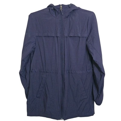 Duluth Trading Co Womens Navy Hooded Anorak Jacket XS Outdoor Breathable Flaw - Image 1 of 4