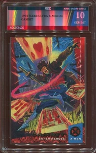 1994 FLEER ULTRA X-MEN GAMBIT #4 HGS GEM MINT 10 - Picture 1 of 2