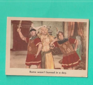 1959 FLEER   THE 3 STOOGES CARD # 50 ROME WASNT BURNED IN A DAY NM - Picture 1 of 2