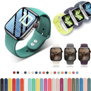 Correa deportiva de silicona para Apple Watch Series 11 10 9 8 7 SE 40/44/41/45/46mm - Imagen 1 de 69