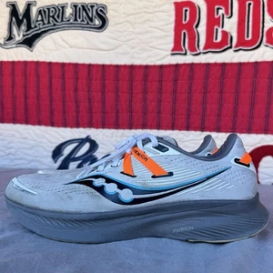 Size 10 - Saucony Guide 16 White Orange Gravel S20810-85 - Picture 1 of 10