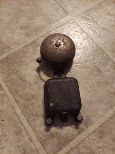 Vintage Electric Bell Alarm Door Ringer Brass with Wall mount base - Picture 1 of 10