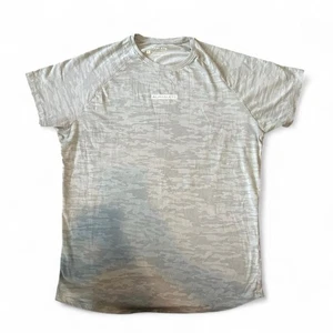 Alphalete graues Kurzarm-T-Shirt Freizeit bequem - Bild 1 von 3