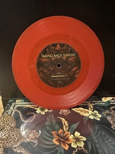TAKING BACK SUNDAY - Make Damn Sure / SLEEP 2006 UK 7" Red VINYL Makedamnsure - Picture 1 of 2