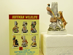 Hoffman Distillery BOBCAT & PHEASANT Wildlife Series Kentucky Bourbon Decanter - Imagen 1 de 9