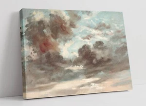 JOHN CONSTABLE, CLOUD STUDY, STORMY SUNSET -CANVAS WALL ARTWORK PICTURE PRINT - Picture 1 of 2