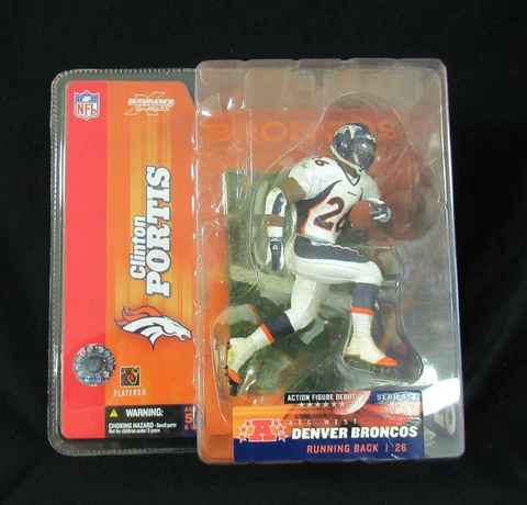 2003 CLINTON PORTIS Debut Rookie Figure: Washington Redskins Denver Broncos Star Cover