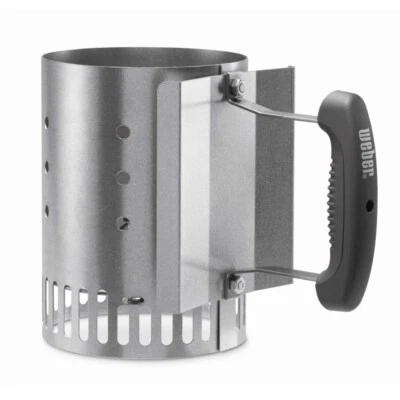 BRANDED Weber Compact Chimney Starter Rapid Fire Charcoal Grill Accessory BBQ Cooking