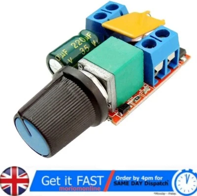 Low Voltage DC PWM Motor Speed Controller Module 3V-35V 5A 90W control 24v 12v