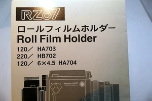 Mamiya RZ67 Roll film Back Holder Instructions Guide Manual HA703 HA704 - Picture 1 of 5