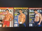 Magazines gay vintage.  Trois volumes de INC. 2004 novembre décembre et 2009 octobre