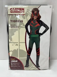 Netflix Carmen Sandiego Kids Tigress  Costume - X Large 14-16 Child NEW - Picture 1 of 8