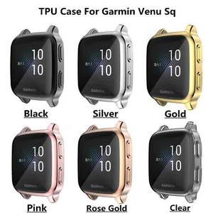 Case Cover For Garmin Venu SQ Watch TPU Screen Protector Bumper Full Coverage - Picture 1 of 18