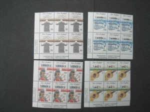 NEW ZEALAND NHM IMPRINT BLOCK SET-1986 MUSIC IN SG 1407/10 - Picture 1 of 1