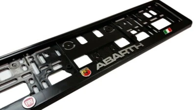 2x Portamatrículas para Fiat Abarth Estándar UE - Imagen 1 de 4