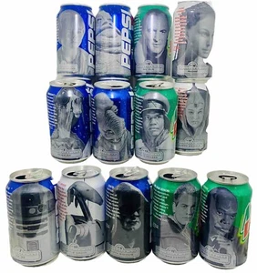 STAR WARS EPISODE 1: The Phantom Menace Cans Pepsi, Diet, Mt. Dew 16 Characters - Picture 1 of 7