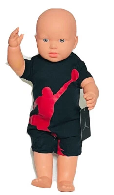 AIR JORDAN Bebé Niños 1 pieza Conjunto Body/Mameluco Recién Nacido y 0-3 Meses Negro Foto 1 de 4