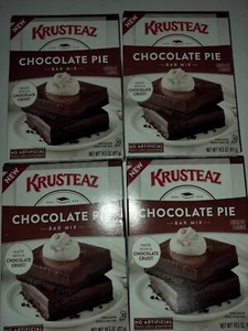 4 X Krusteaz Chocolate Pie Bar Mix 14.5 oz. Box Best By 01/18/24 Baking Dessert - Picture 1 of 9