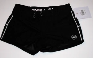 O'Neill Little Girls Size 4 Black Surf Beach Board Shorts Saltwater Solids NWT - Picture 1 of 2