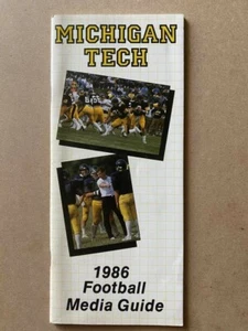 MICHIGAN TECH UNIV HUSKIES COLLEGE MEDIA GUIDE 1986 NM - Imagen 1 de 2