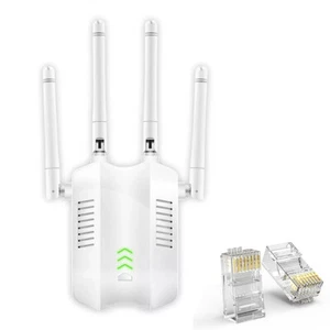 1200Mbps WiFi Signal Extender Range Repeater Booster Internet Amplifier UK Plug - Picture 1 of 20