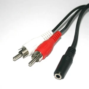 1,5 m cable adaptador conector de clavija 3,5 mm > 2x conector Cinch embrague clavija - Imagen 1 de 1