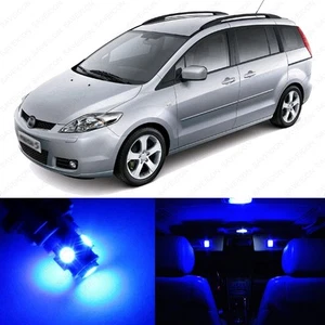 Paquete de 10 luces interiores LED azules para Mazda 5 2006-2010 + herramienta de palanca - Imagen 1 de 7