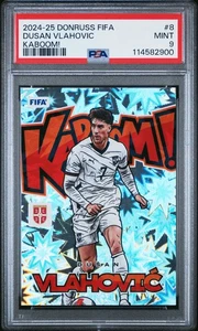 2024-25 Panini Donruss FIFA Kaboom! Dusan Vlahovic #8 PSA 9 - Picture 1 of 2