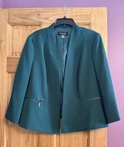 Black Label Damen Blazer Jacke Gr. 18 Jungle Green 3/4 Arm gefüttert - Bild 1 von 5