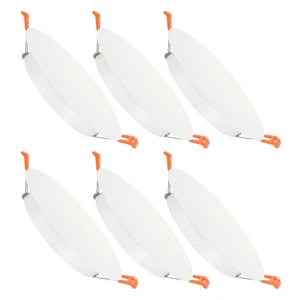 6Pz Piastra di Copertura per Soffitto in Metallo 4,7" Adatto per Foro Tondo 4,9-6,3", Bianco - Foto 1 di 7