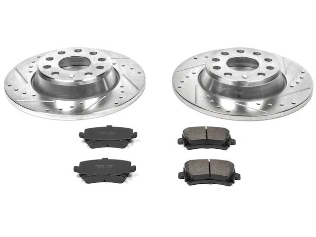 Kit de pastillas de freno trasero y rotor para Audi A3 2007 2008 PS274HV 2006-2009 Foto 1 de 1