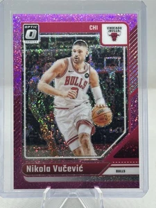 2024-25 Optic Nikola Vučecić #85 Pink Glitter Prizm /275 Bulls Rare - Picture 1 of 10