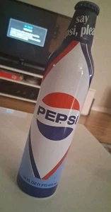 PEPSI COLA ALUMINUM 16 oz BOTTLE .SAY PEPSI, PLEASE 2009 - FULL - Picture 1 of 1