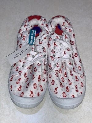 Isaac Mizrahi Tenis Sin Corbata Zapatos Mujer Navidad Gnomos Talla 8.5 Nuevo con Etiquetas Foto 1 de 4