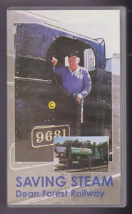 Saving Steam - Dean Forest Railway (VHS) Railway Video tape - Foto 1 di 3