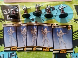 Star Wars Miniatures REVENGE OF THE SITH 5 Chagrain Mercenary Commanders 43/60 - Picture 1 of 1