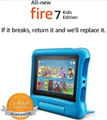 All-New Amazon Fire 7 Kids Edition 7 Inch 32GB Tablet -Blue Q - Image 1 of 4