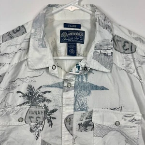American Rag Hawaiian Print Short Sleeve Button Up Shirt Sz XL - Picture 1 of 8